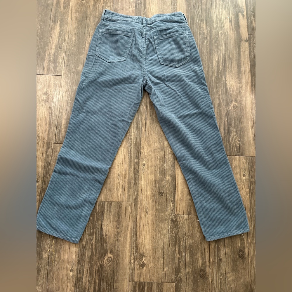 PacSun Slate Blue Mom Jean Corduroy Trousers Sz 26 - Picture 5 of 5